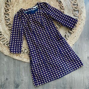 Boden | Hartland Corduroy Bird Print Dress